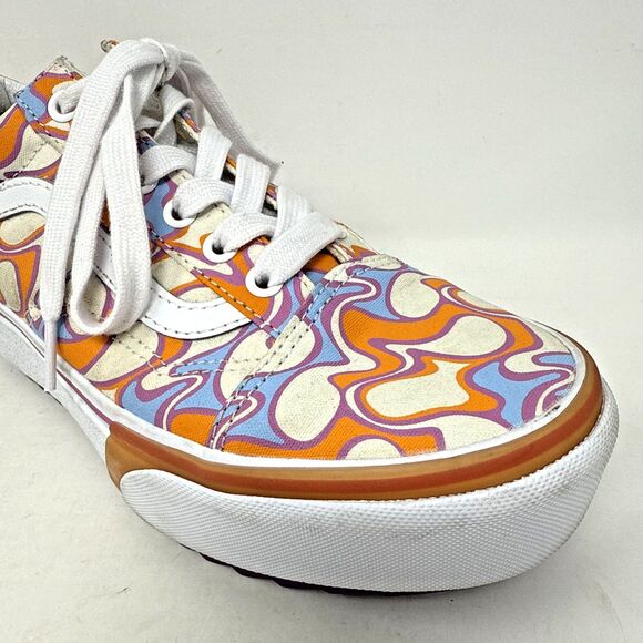 Vans Old Skool Stackform UV Activated Ink Peace Platform Sneakers Women Sz 7.5 - Picture 9 of 12